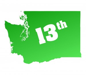 Washington 13th in census
