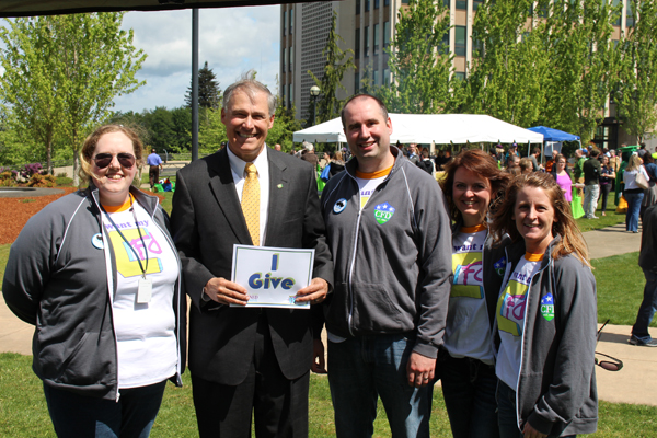 CFD staff with Gov Inslee