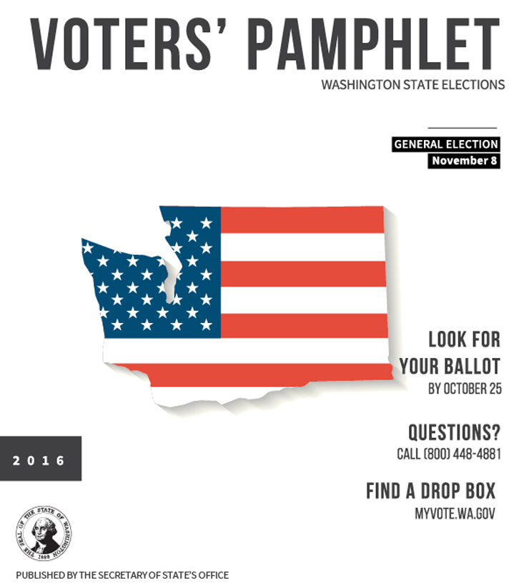 Voter's Pamphlet Cover - 2016 General