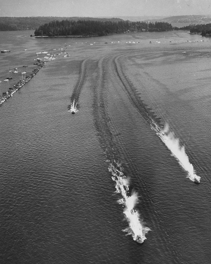 Seafair hydro racing circa 1955. 
