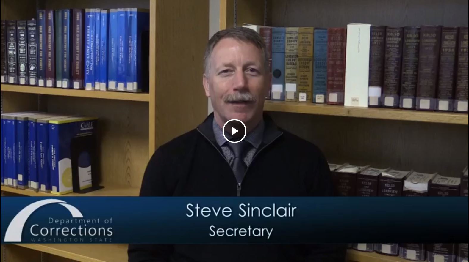 Washington Department of Corrections Secretary Steve Sinclair video