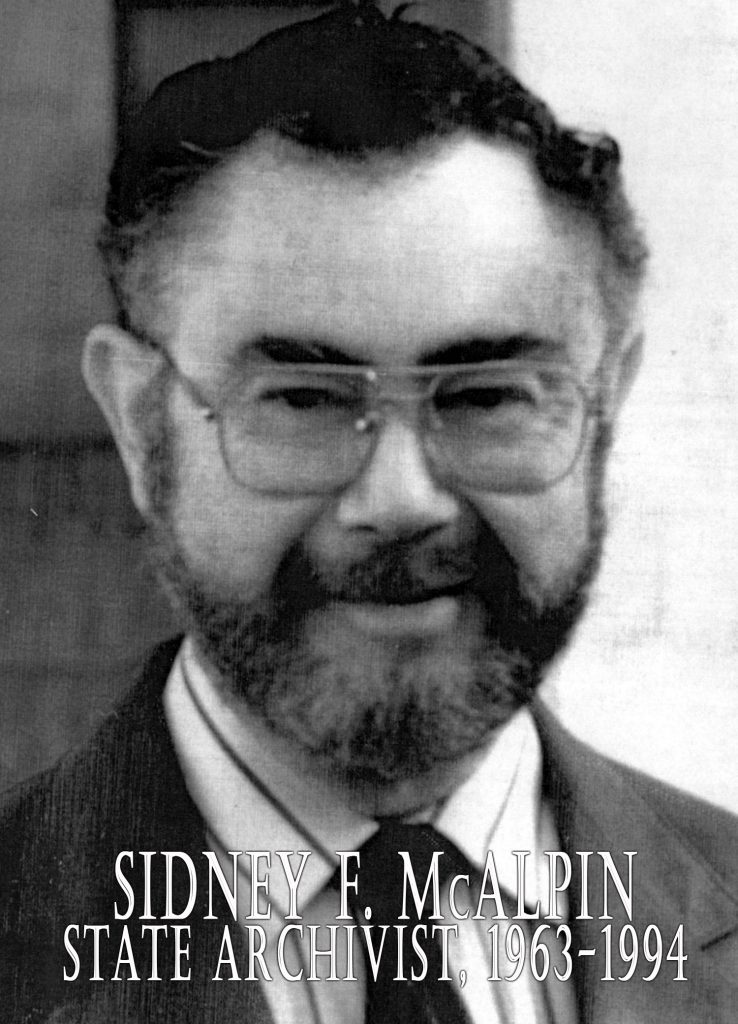 Former State Archivist Sid McAlpin