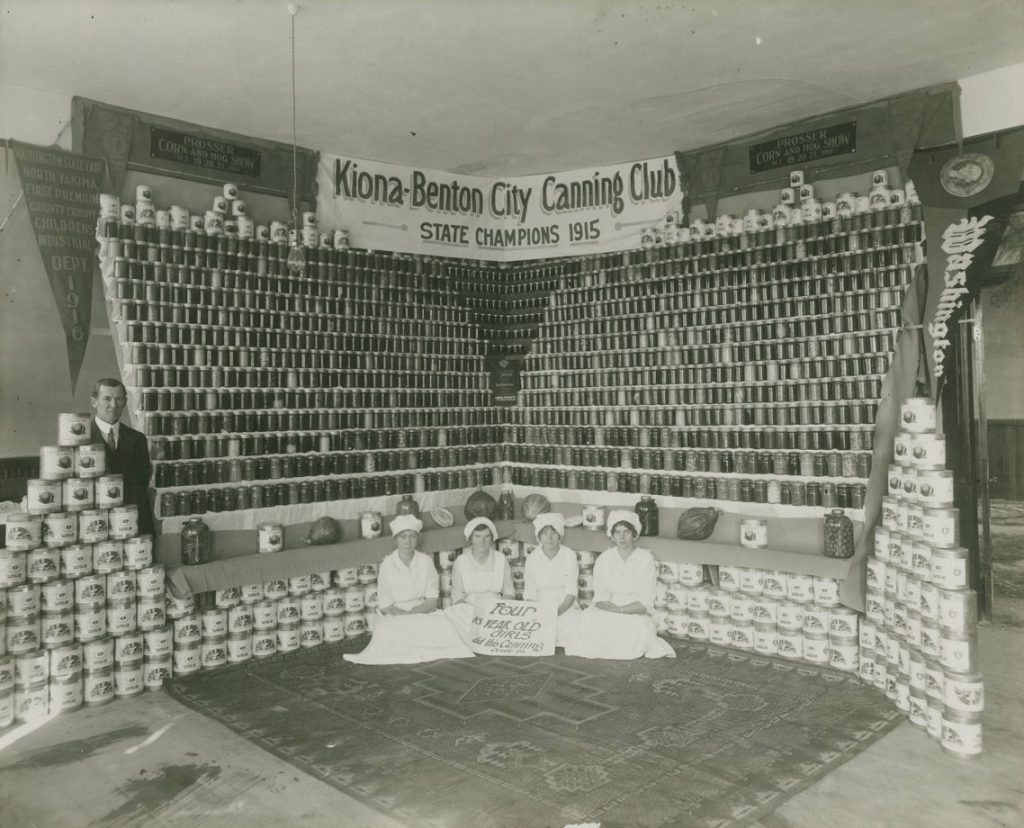 Kiona-Benton City Canning Club, State Champions, 1915 (Courtesy of the Benton County Museum and Historical Society)