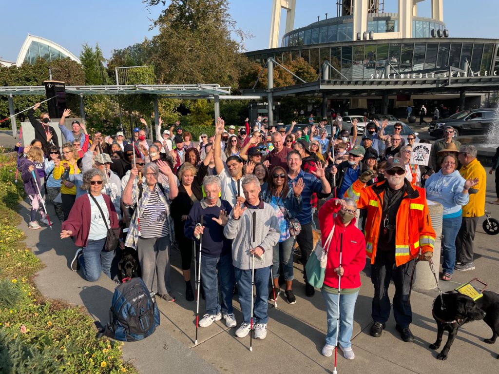 SEATTLEITES WALK FOR WHITE CANE DAY – From Our Corner