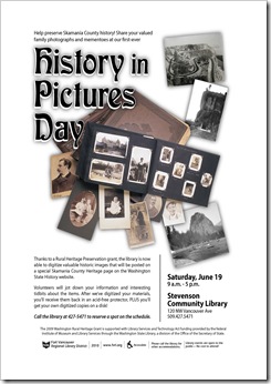 History in Pictures promotional flyer