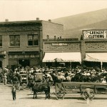 Buster Brown performance, downtown Prosser, 1907