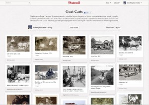 Goat carts on Pinterest, from Washington State Library