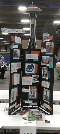 Junior Group Exhibit 1stPlace Winner "1962: When Seattle Invented the Future" by Jordan Albrecht and Sierra Noble