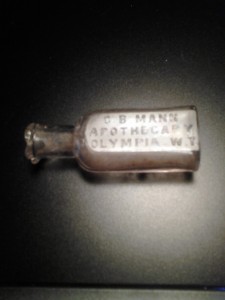 A bottle from C. B. Mann’s apothecary.