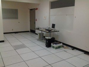 The lonely current server housed in the basement of The Eevergreen State College