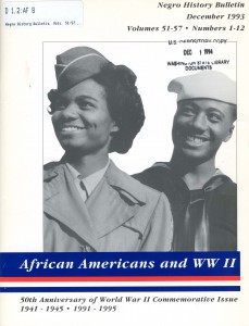 Photo of publication cover - African Americans and WWII