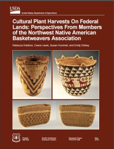 Photo of cover of Cultural Plant Harvests on Federal Lands.