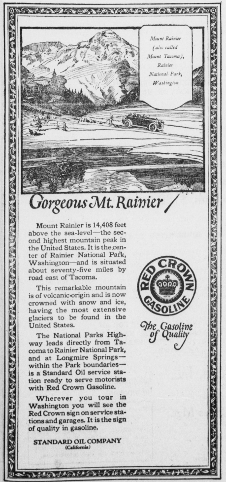Mount Rainier ad