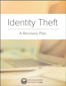 Photo of cover of Identity theft: A recovery plan.