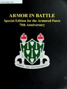 Photograph of the cover of Armor in Battle